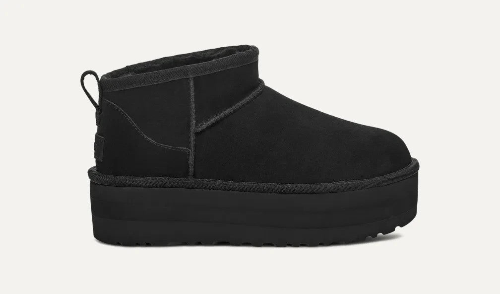 1135092-BLK UGG Classic Ultra Mini Platform Black (Women's)