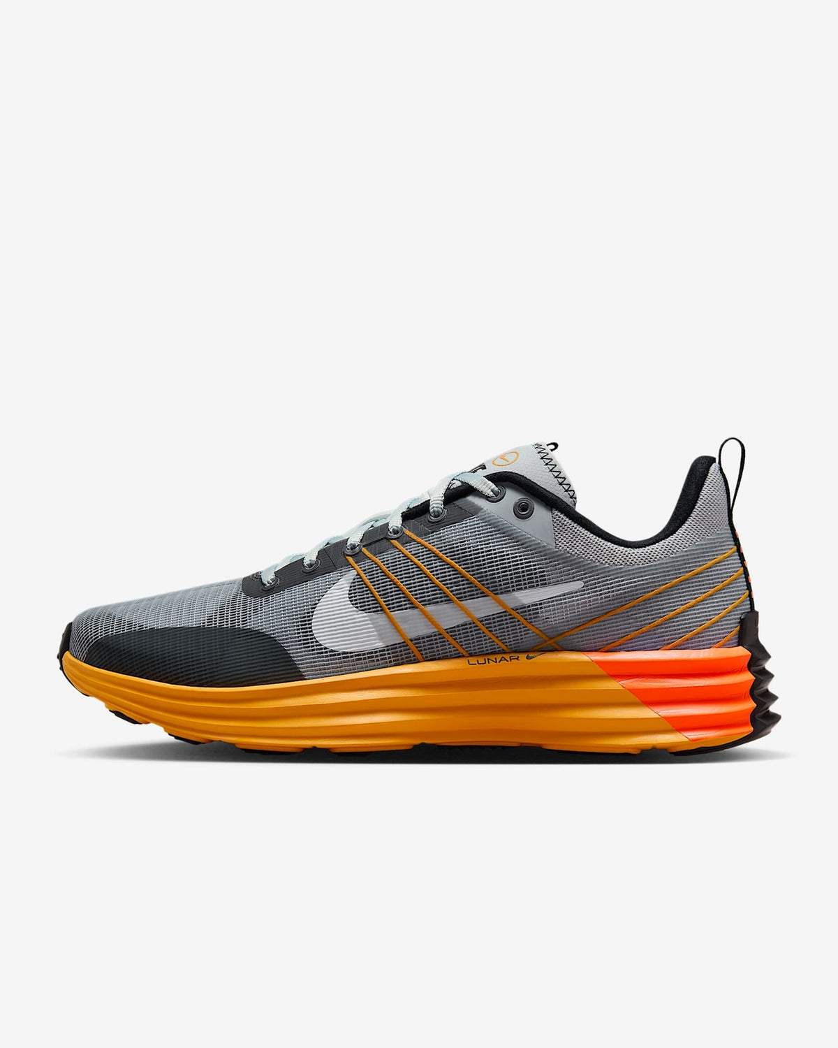 DV2440-007 Nike Lunar Roam Wolf Grey Pure Platinum Total Orange White (Men's)