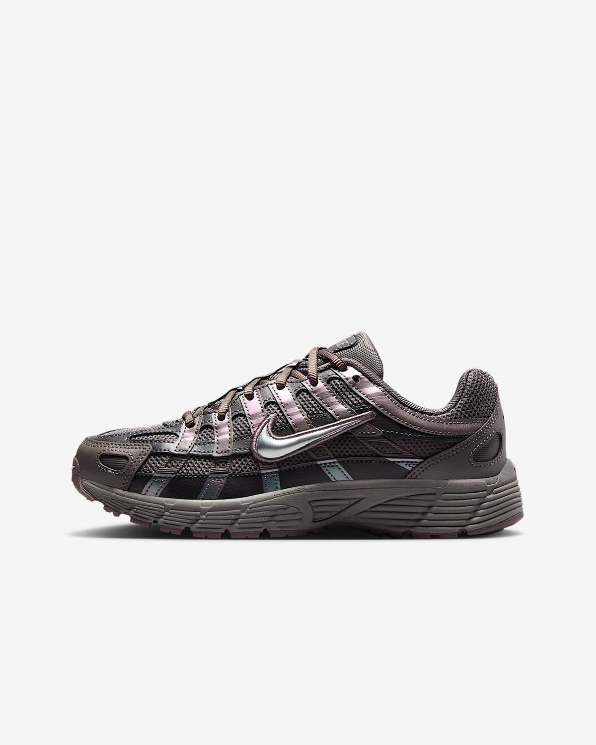 HV5064-200 Nike GS P-6000 Cave Stone Medium Ash Flat Pewter Metallic