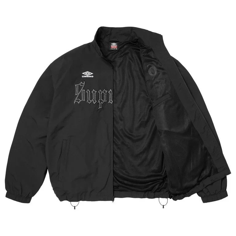 Supreme x Umbro Rhinestone Track Jacket Black