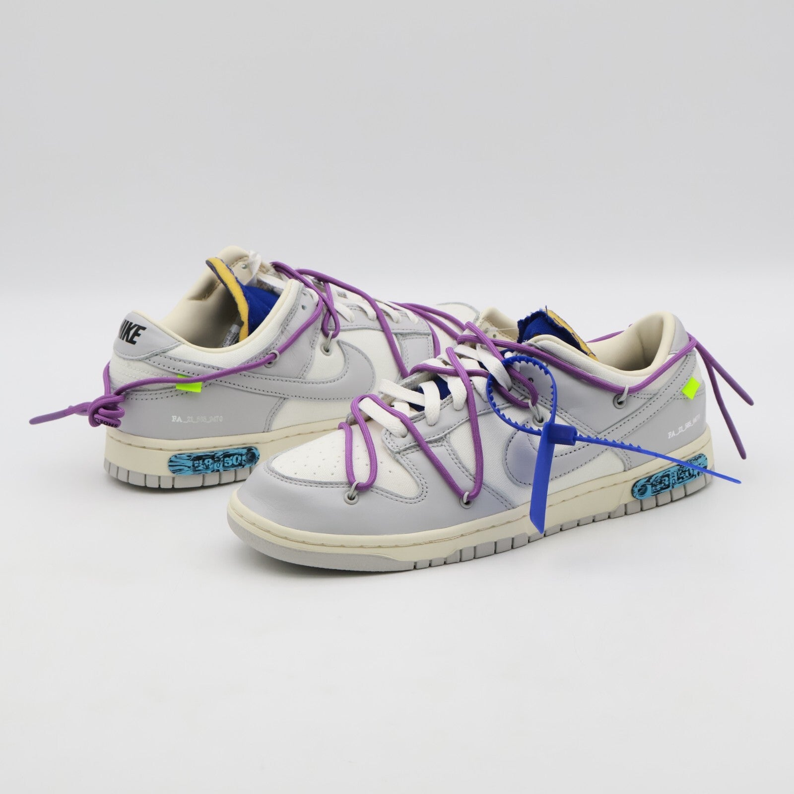 DM1602-107 Off-White Nike Dunk Low Sail Neutral Gray Lot 48 of 50 (Men's)