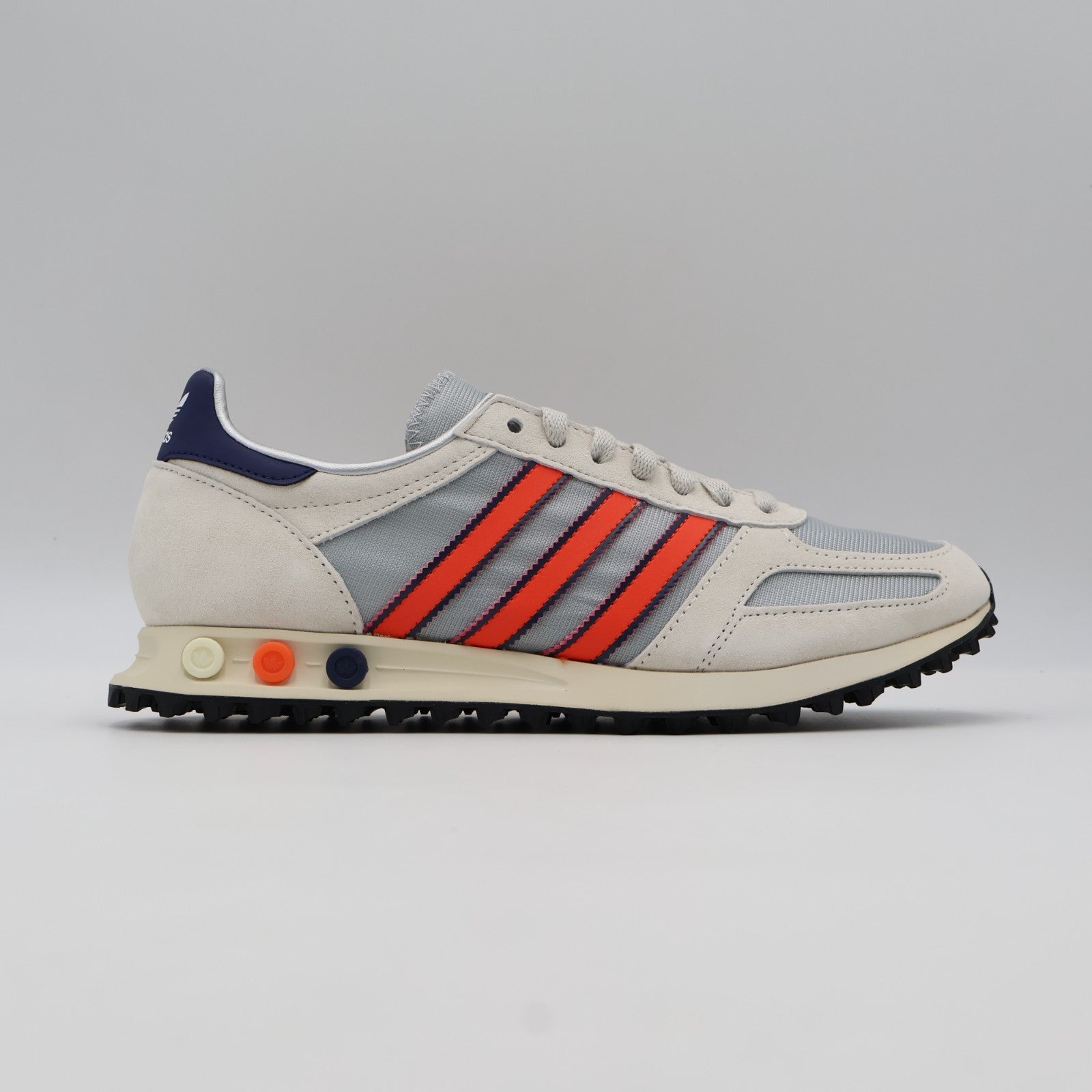 IH1651 adidas LA Trainer OG Silver Metallic Supplier Colour Dark Blue (Men's)