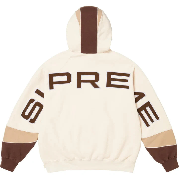 Supreme Paneled Hooded Sweatshirt Natural