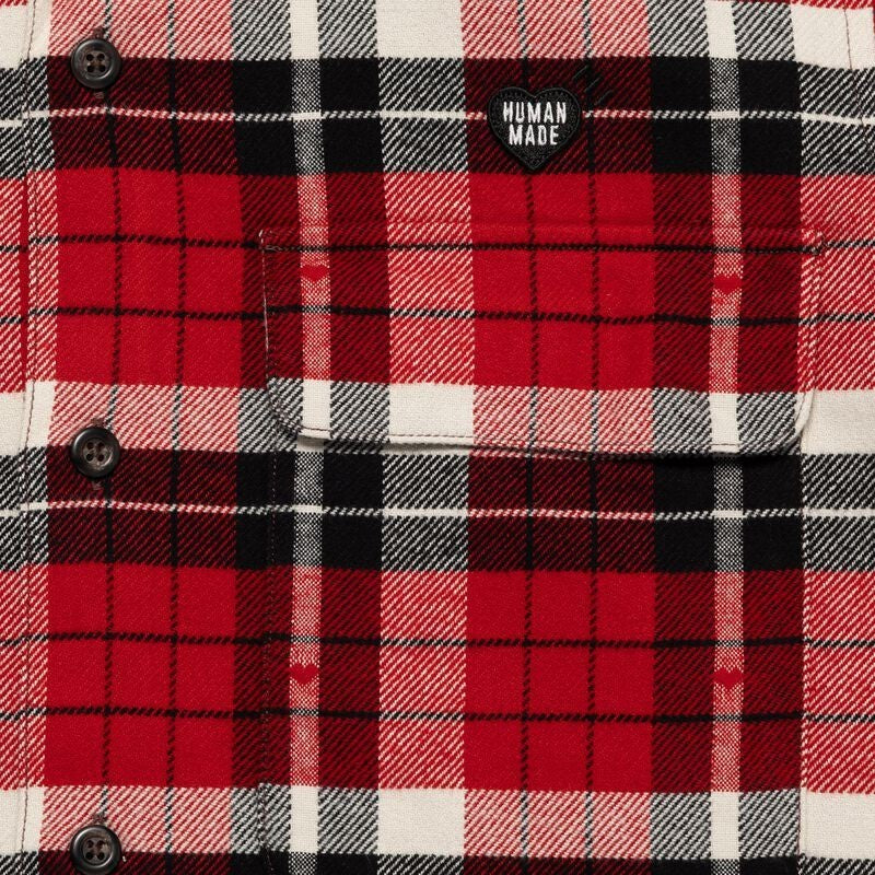 HUMAN MADE Flannel Check Shirt Red