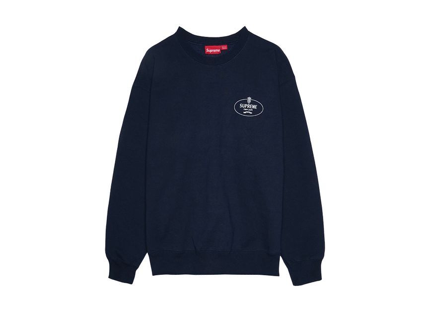 Supreme Crest Crewneck Navy