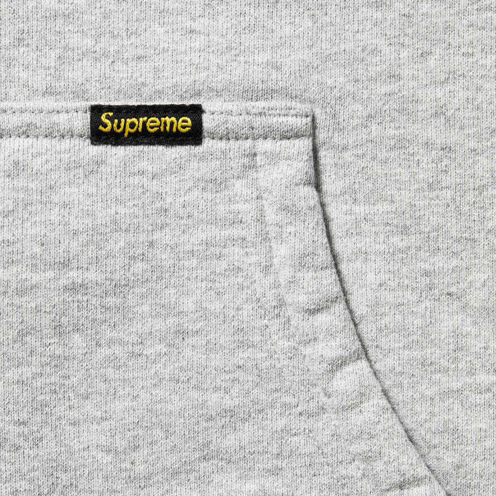 Supreme Work Zip Up Hooded Sweatshirt Heather Grey