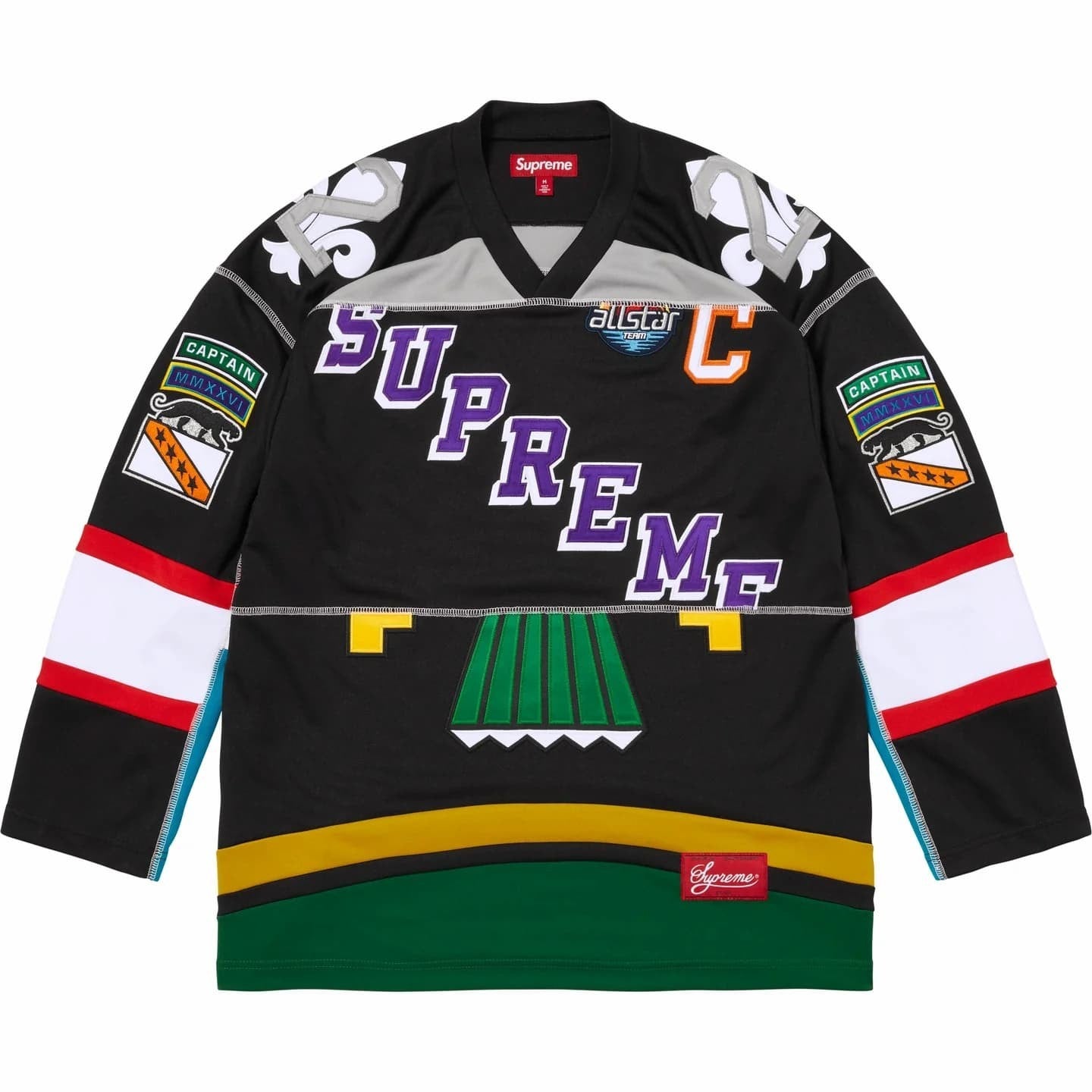 Supreme Paneled Hockey Jersey Black