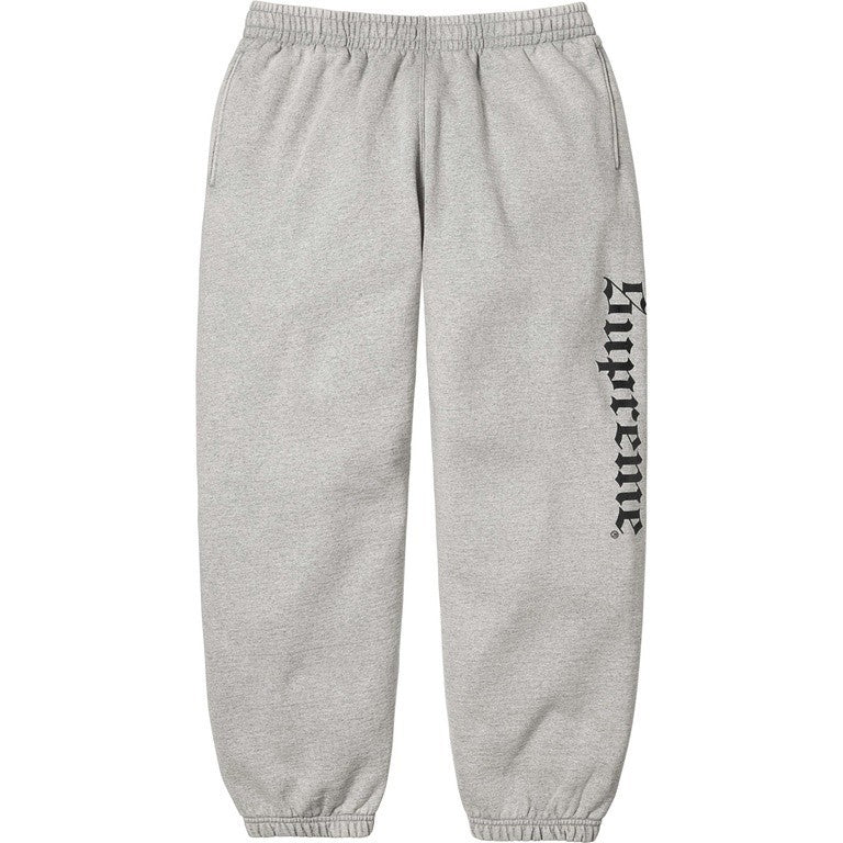 Supreme Washed Old English Sweatpant Heather Grey
