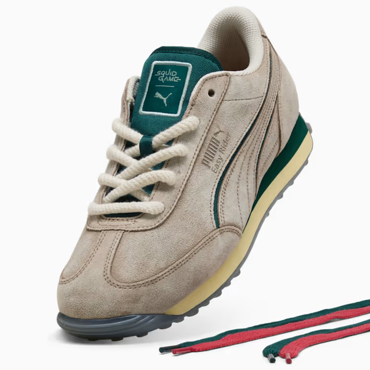403643-01 Squid Game Ã Puma Easy Rider Alpine Snow Dark Myrtle Club Red (Men's)