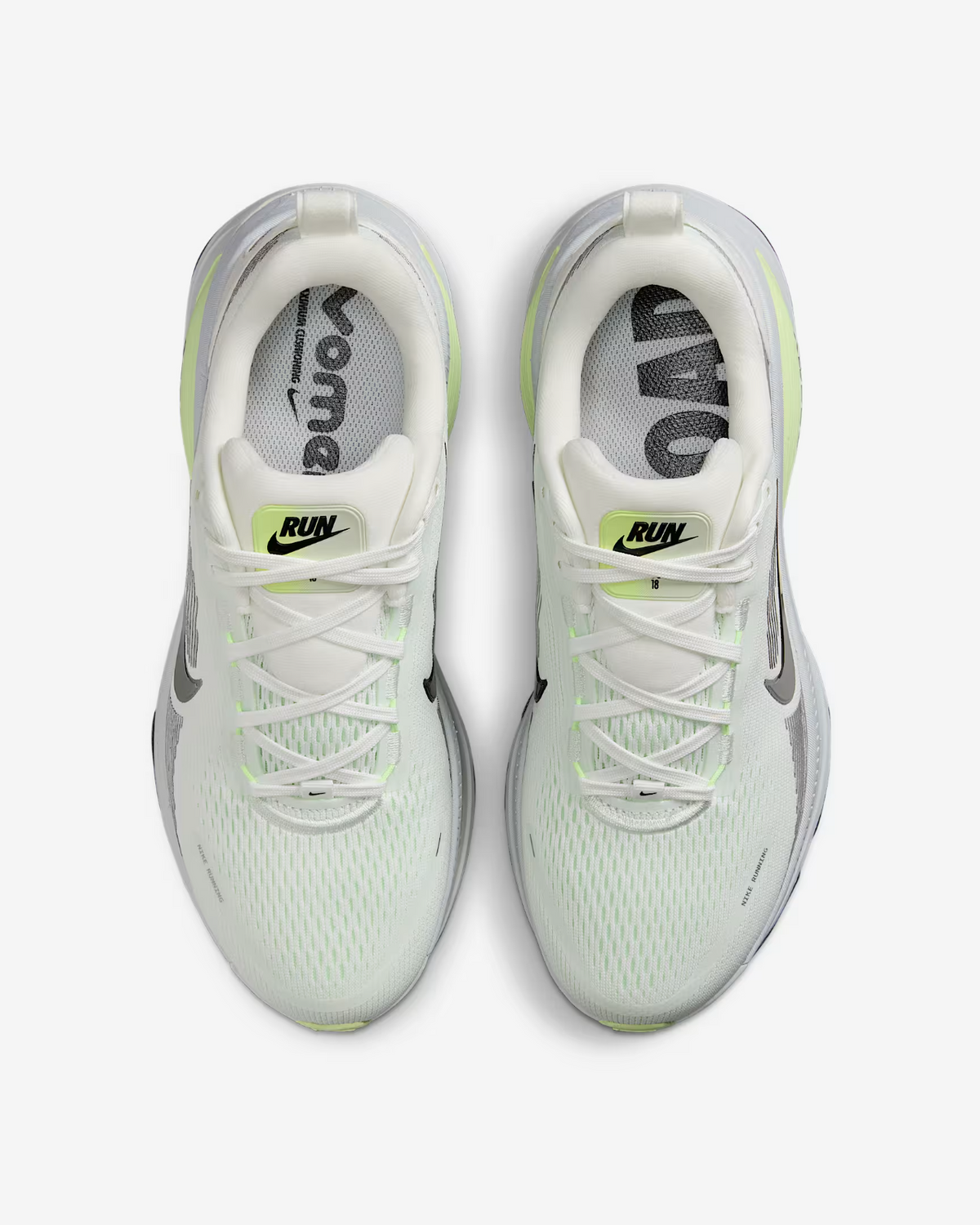 HM6804-107 Nike  Vomero 18 Summit White Barely Volt Light Silver Black (Women's)