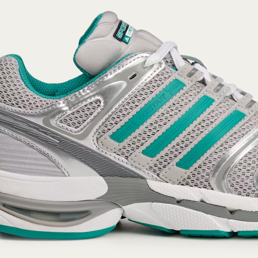 IH9708 Sporty Rich adidas Originals Adistar Control 5 Grey Two Pure Teal (Men's)