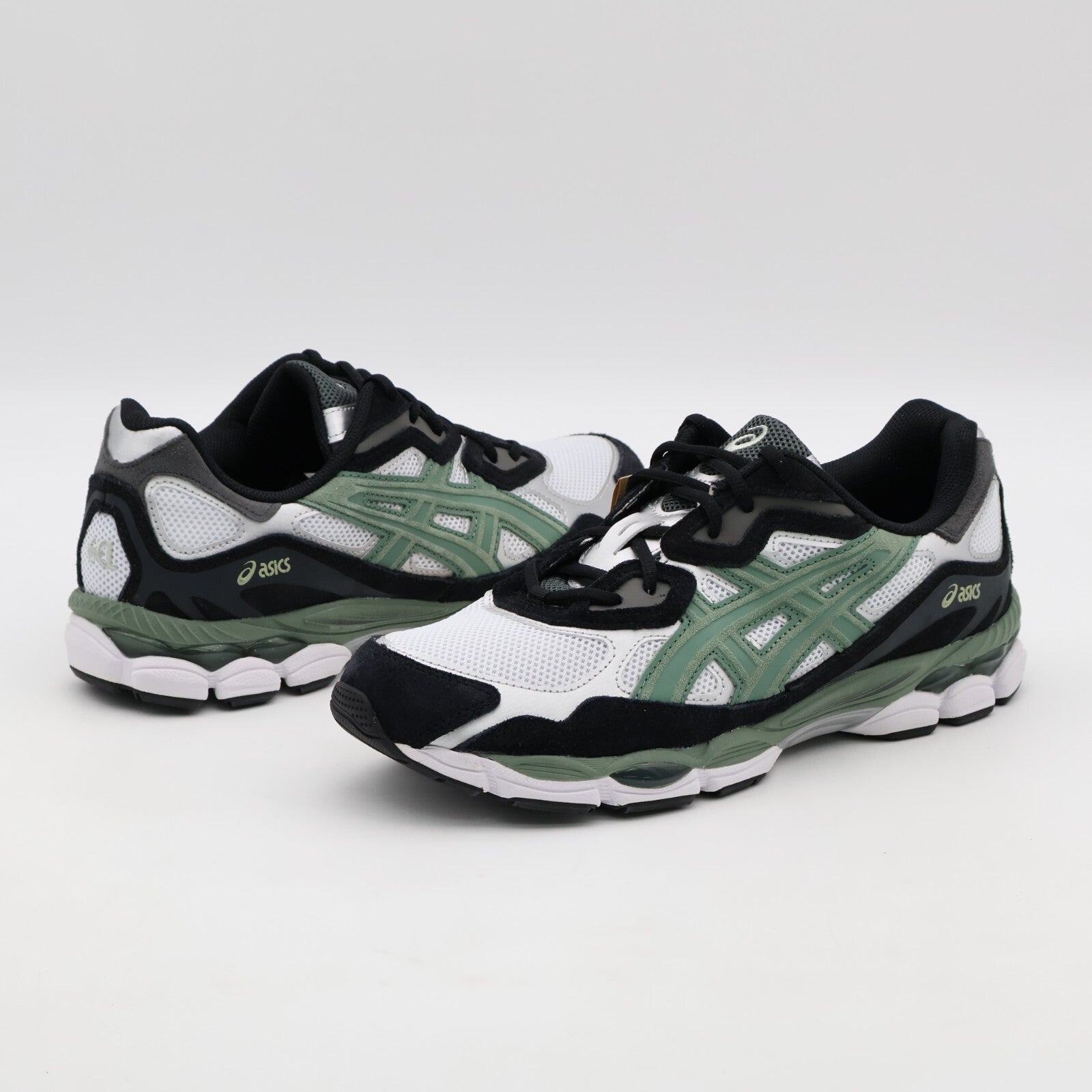 1201A789-101 Asics Gel-NYC White Ivy Black Sage Green Grey Black Khaki (Men's)