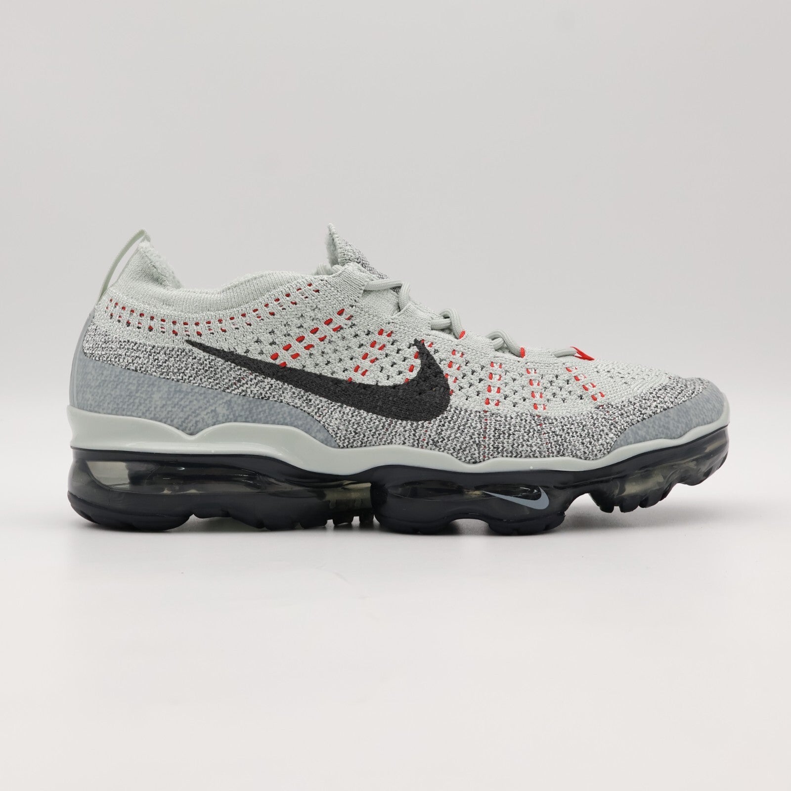 DV1678-013 Nike Air VaporMax 2023 Flyknit Light Grey Crimson (Men's)
