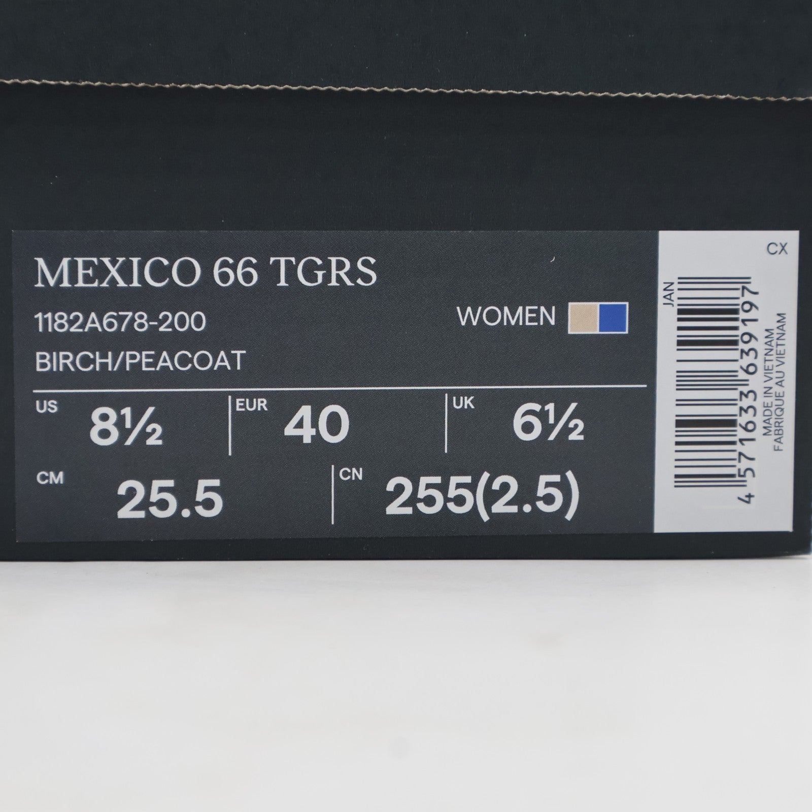 1182A678-200 Onitsuka Tiger Mexico 66 TGRS Birch Peacoat (Women's)