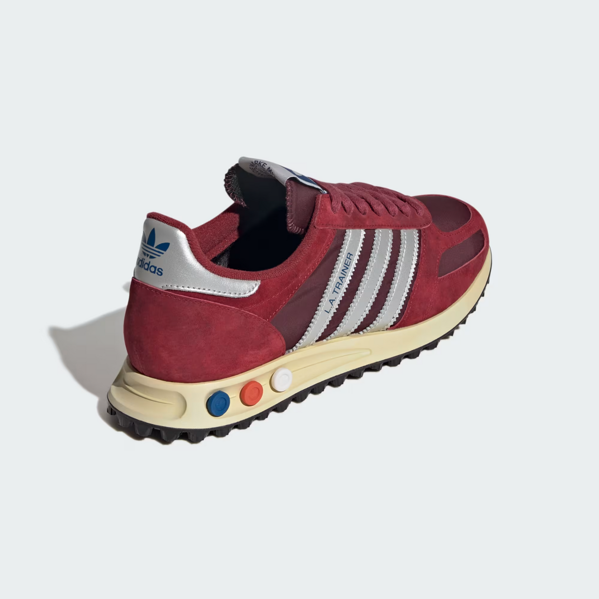 JQ5715 adidas Originals LA Trainer OG Noble Maroon Silver Metallic Maroon (Men's