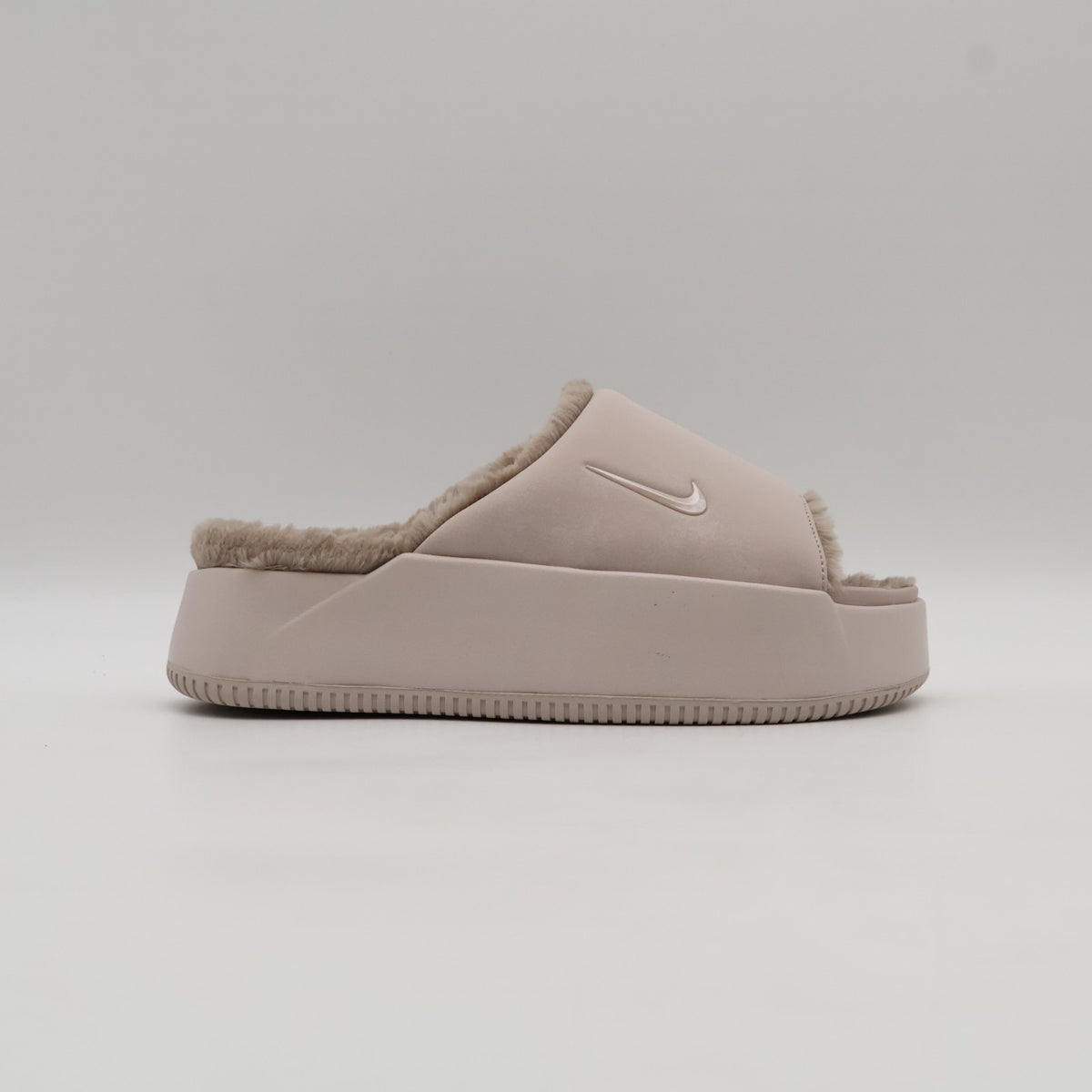 HV8560-600 Nike Calm Elevation Fur Slides Silt Red Malt (Women's)