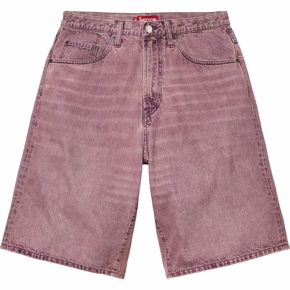 Supreme Baggy Denim Short (26SS) Overdyed Purple