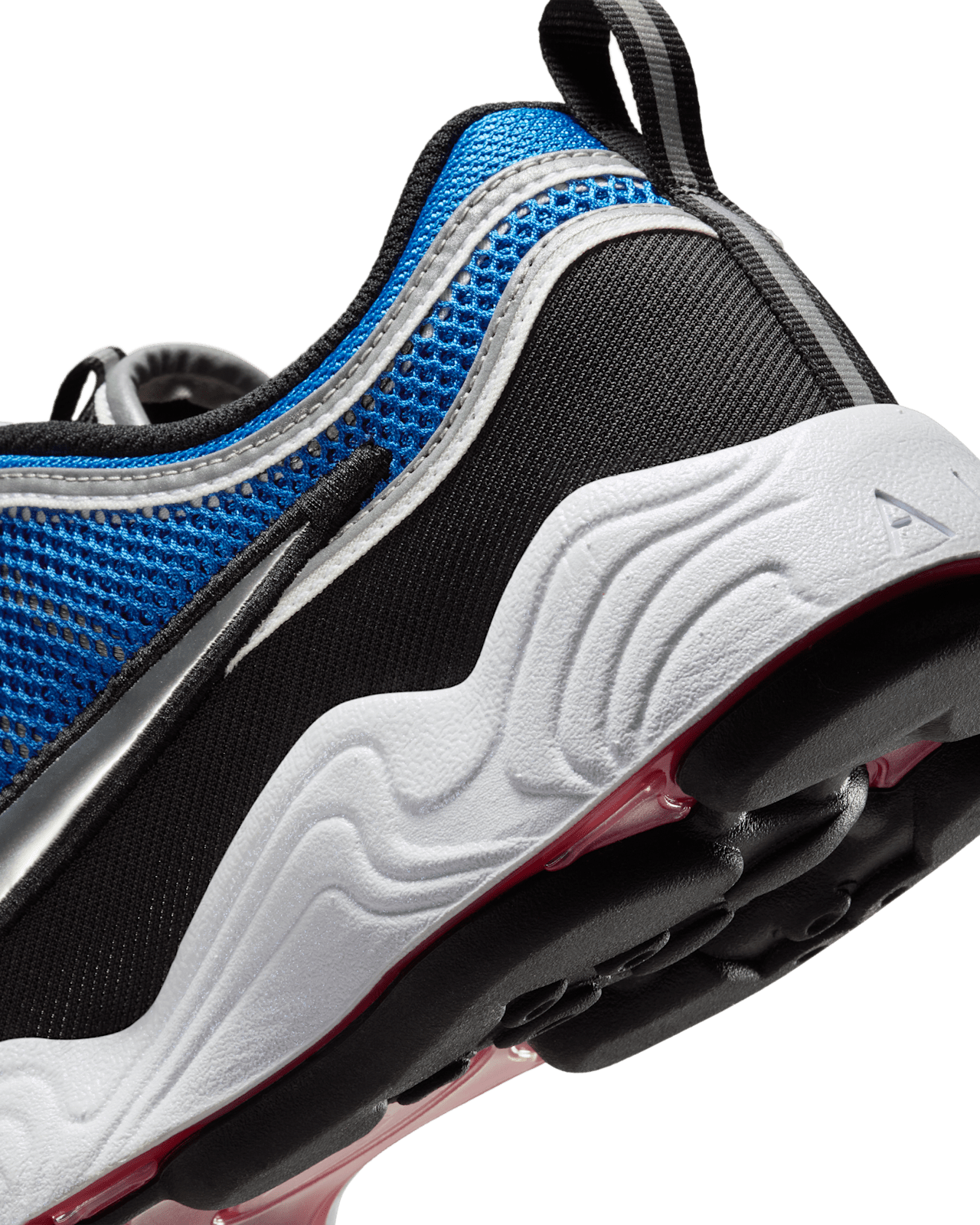 HF9117-400 Nike Air Zoom Spiridon Black and Signal Blue (Men's)