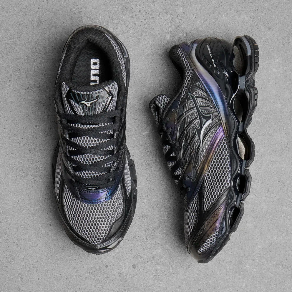 D1GA260403 Mizuno Wave Prophecy LS "Black/Iron Gate" (Men's)