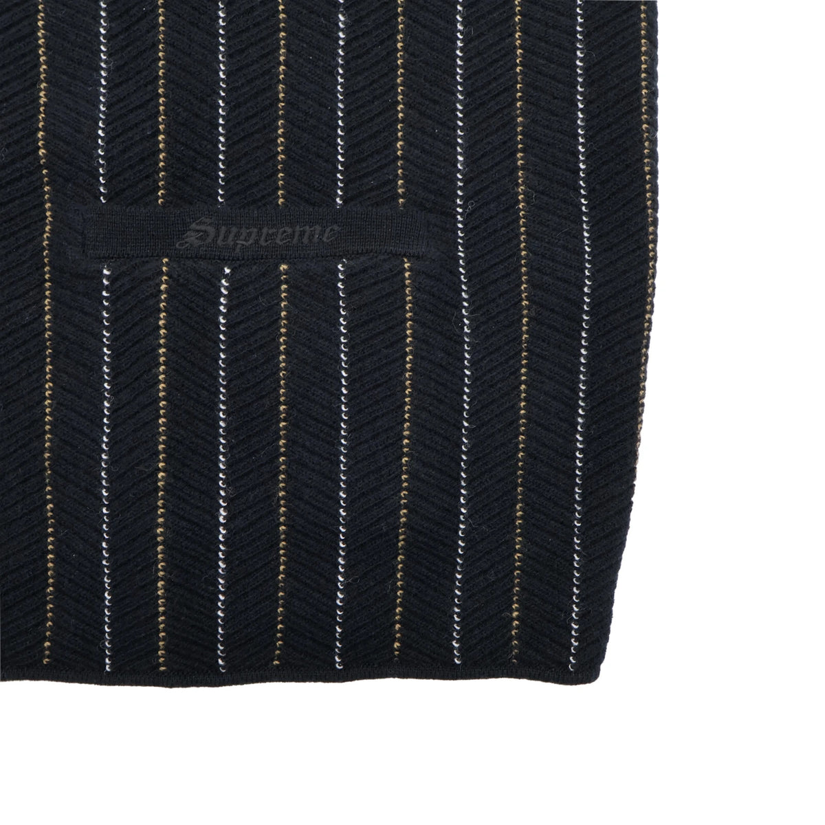Supreme Herringbone Cardigan Black