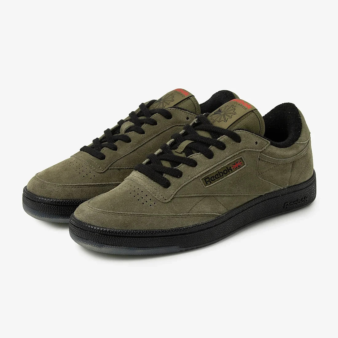R00203 AVIREX Ã Reebok Club C 85 Vintage "Khaki" (Men's)
