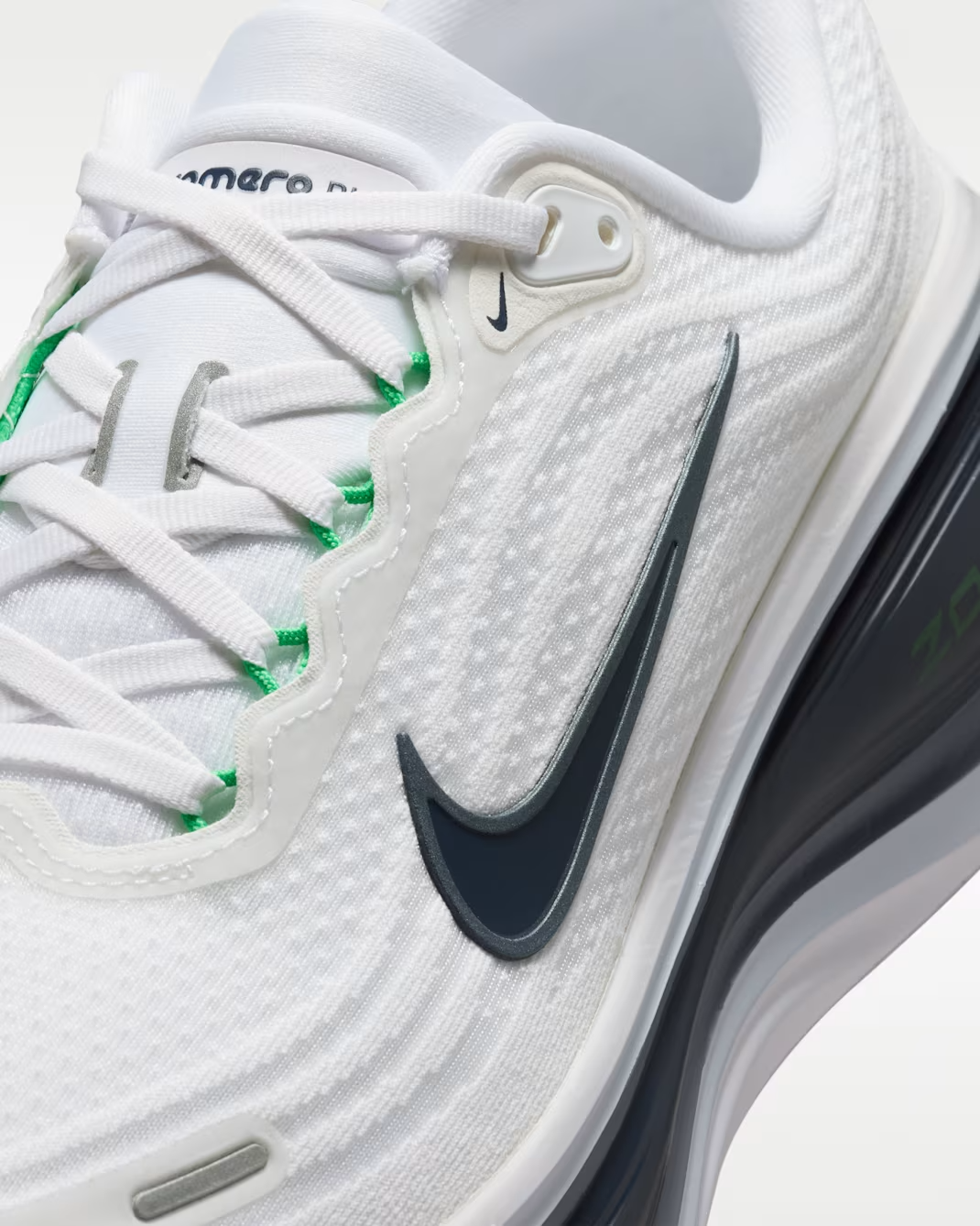 HV8150-109 Nike Vomero Plus "White/Green Spark" (Men's)