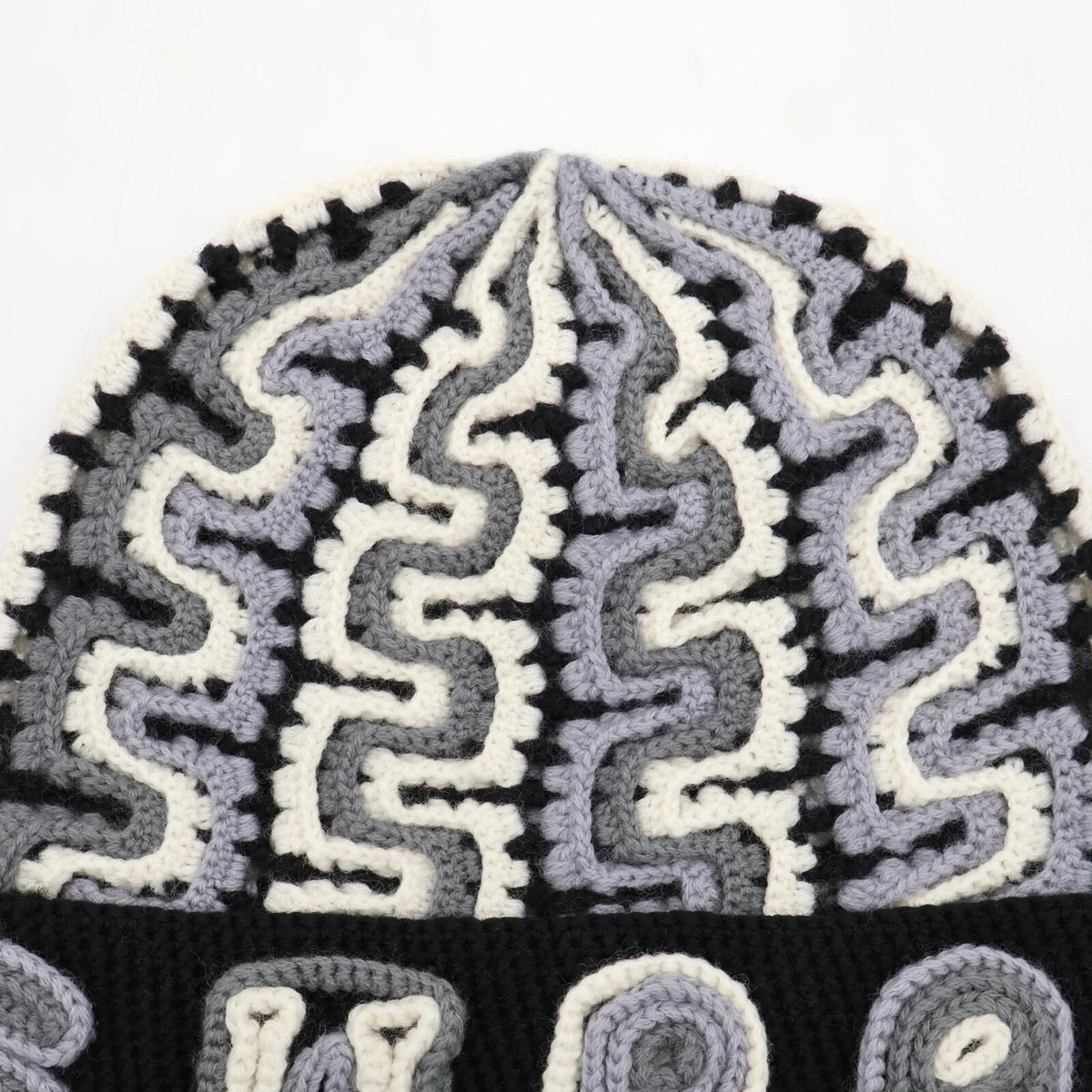Supreme Yarn Applique Beanie Black