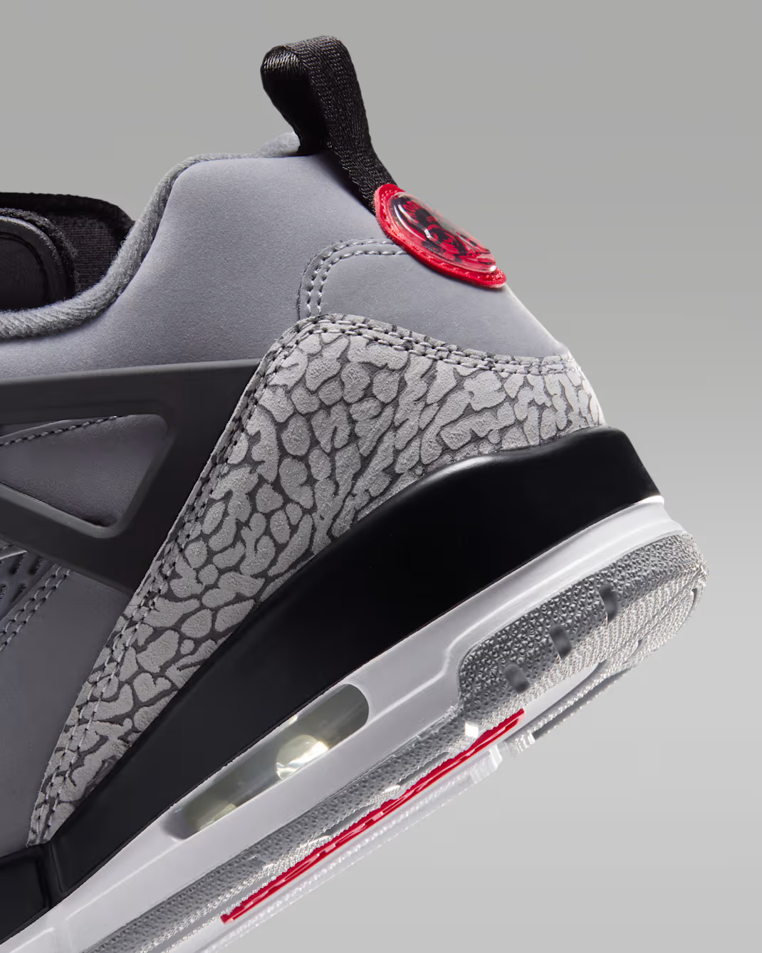 FQ1759-015 Nike Spizike Low "Cool Grey/Black/Wolf Grey/University Red" (Men's)