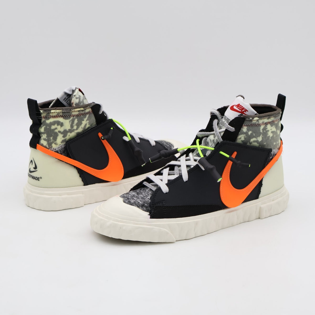 CZ3589-001 Nike Blazer Mid Readymade Black Vast Grey Volt Total Orange (Men's)
