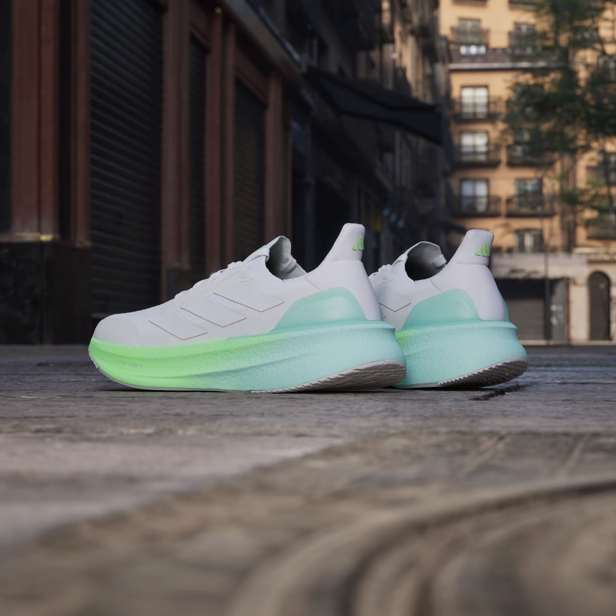 JQ2927 adidas Ultraboost 5X Cloud White Dash Grey Lime Burst (Women's)