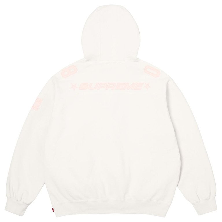 Supreme Football Jersey Hooded Sweatshirt White