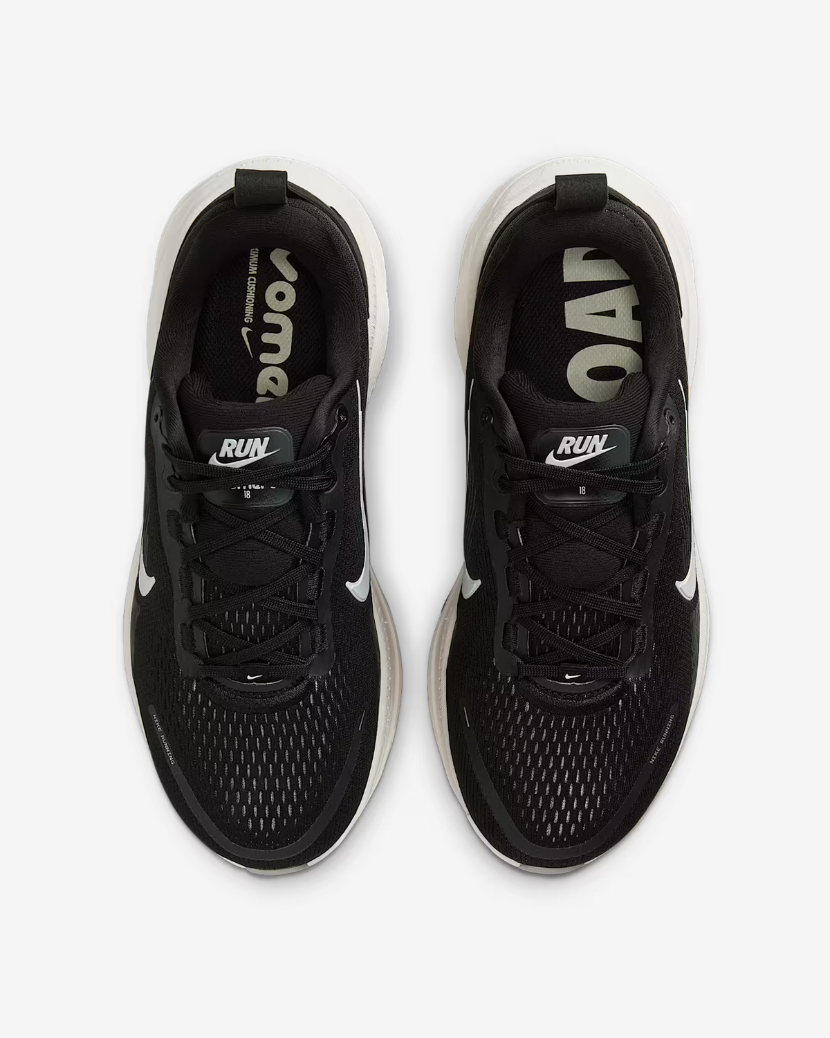 IF0515-002 Nike Vomero 18 Black Coconut Milk Light Iron Ore  (Women's)