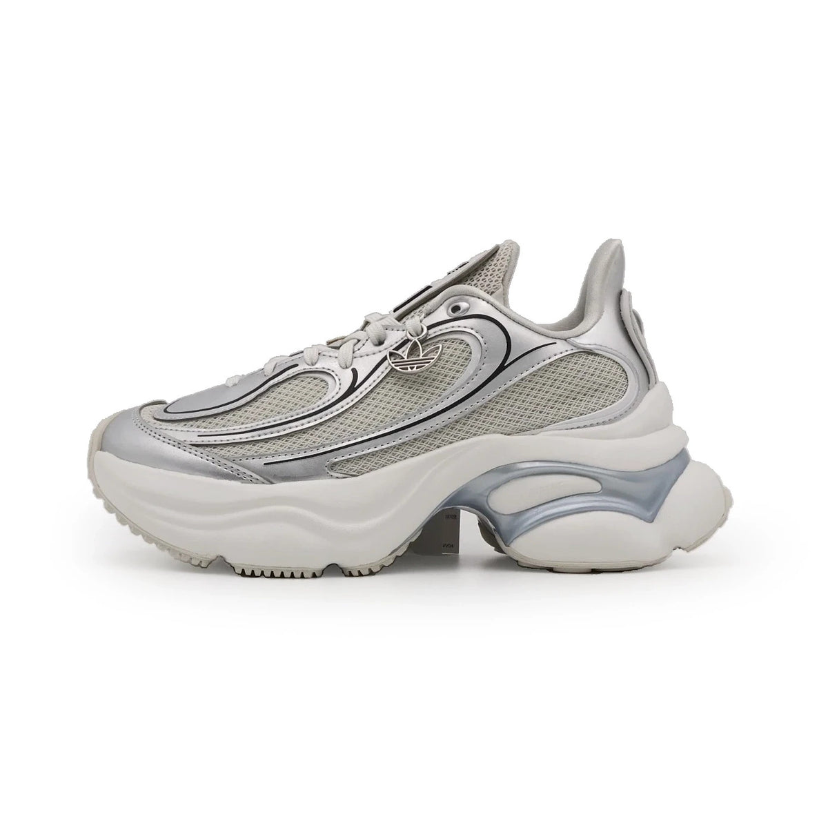 KI0557 adidas Originals Ozvenuz Silver Metallic Grey One Crystal White (Women's)