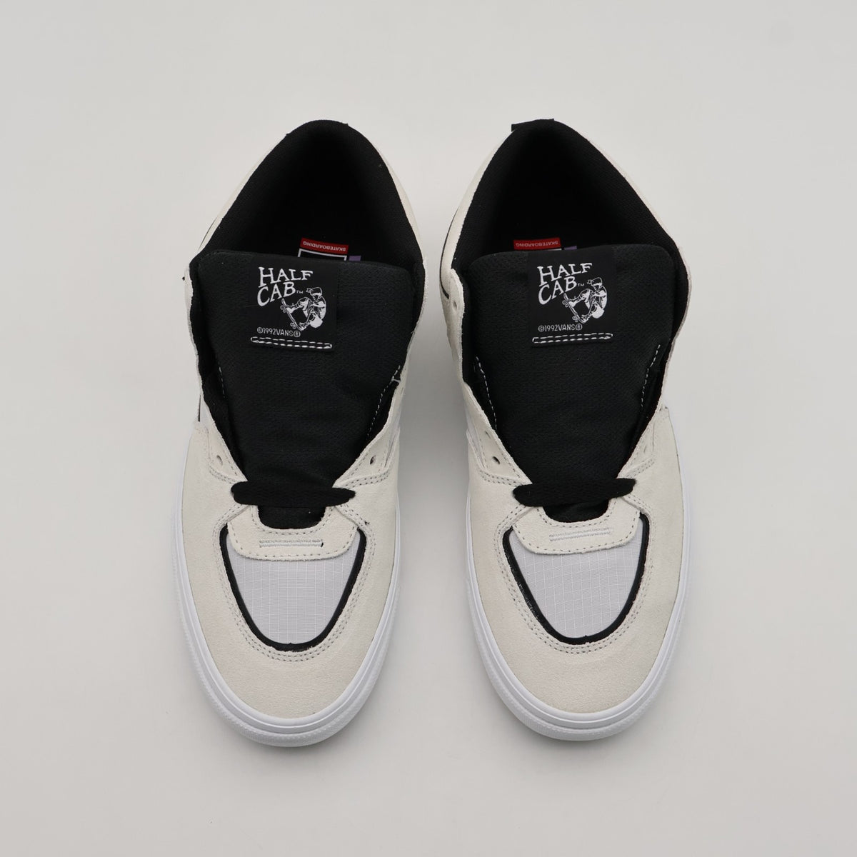 VN000D9ZYB2 Vans Skate Half Cab Wafflecup White Black (Men's)