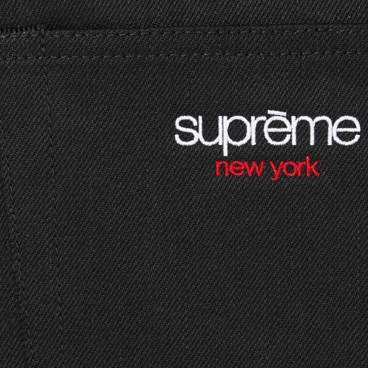 Supreme Baggy Selvedge Jean (25FW) Rigid Black