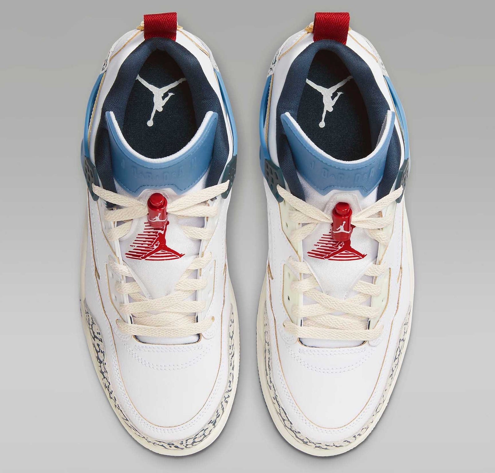 HM3712-164 Nike Jordan Spizike Low White Aegean Storm (Men's)