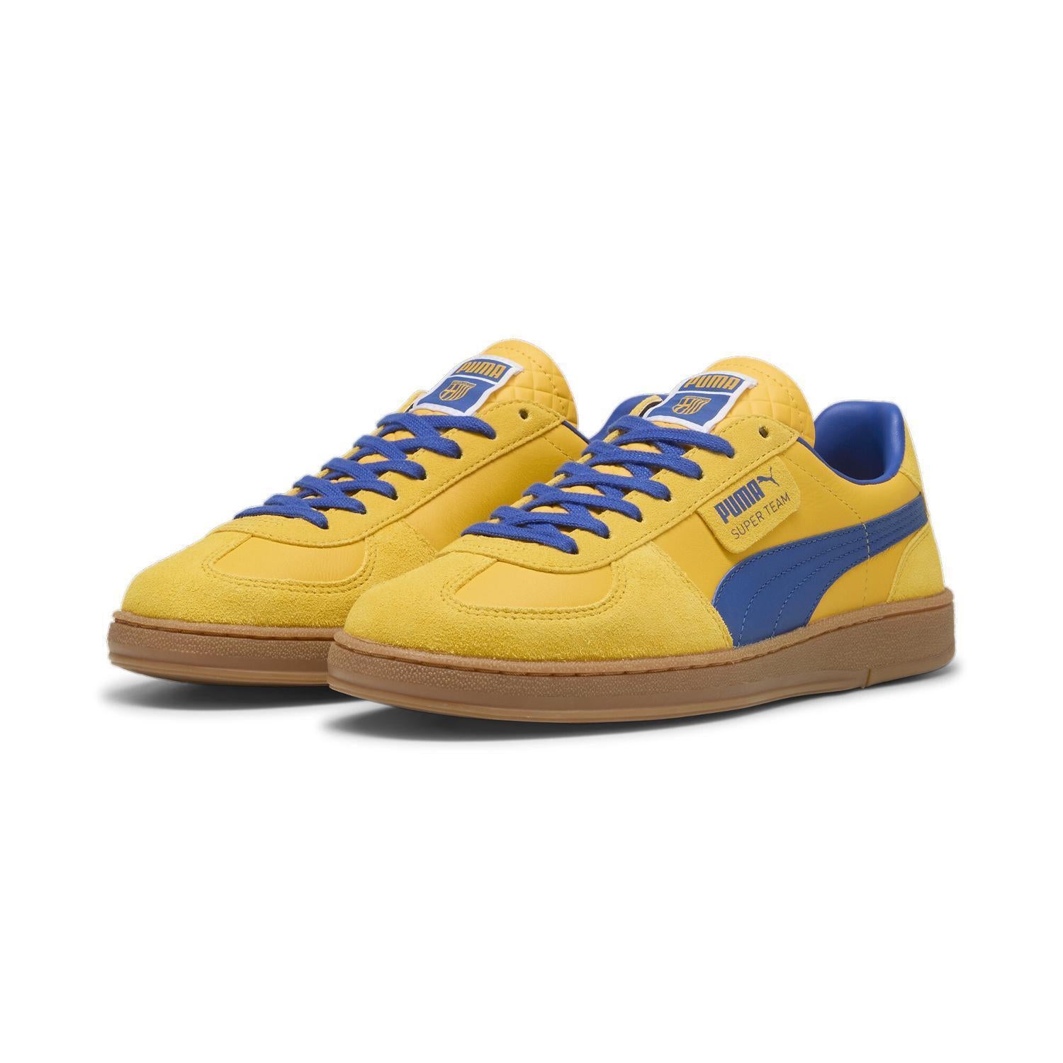 401079-01 Parma Calcio Puma Super Team Sport Yellow Vivid Blue (Men's)