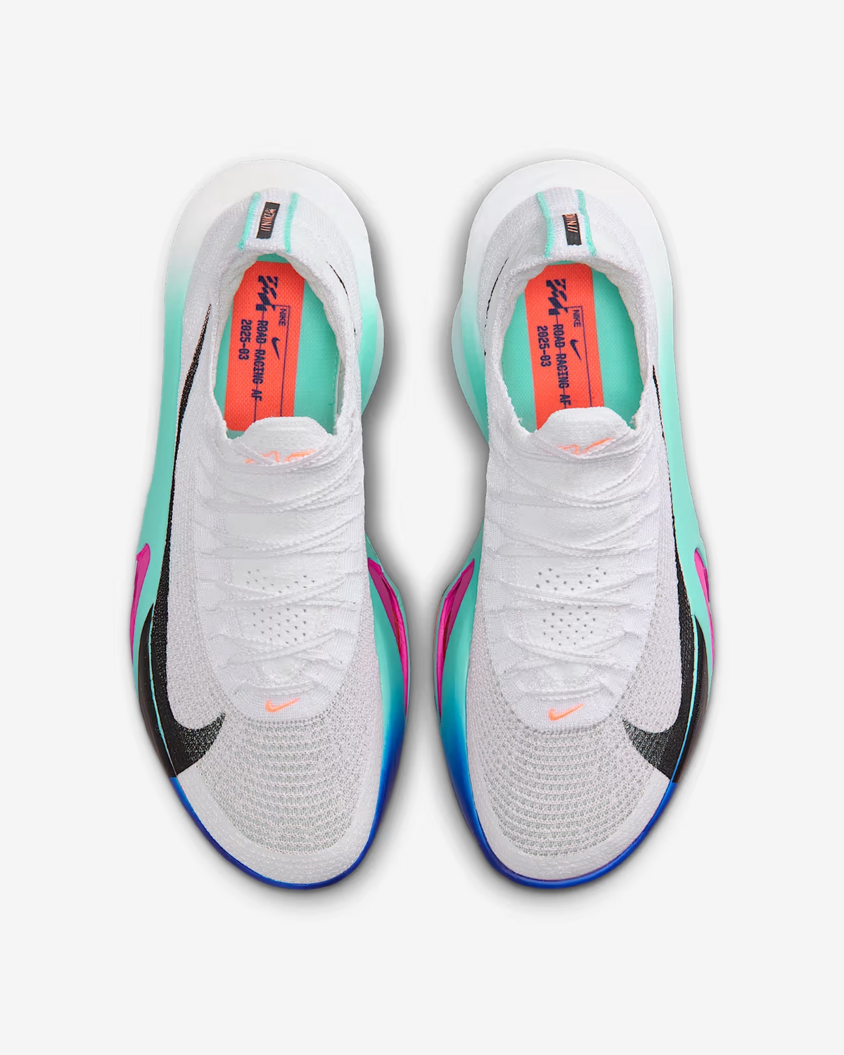 FD8311-104 Nike Alphafly 3 Road Racing Shoes White Hyper Turquoise (Men's)