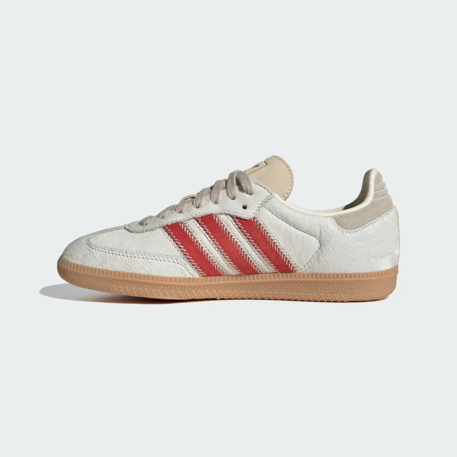 JS3935 adidas Originals Samba OG Wonder Beige Cream White Better Scarle (Women's