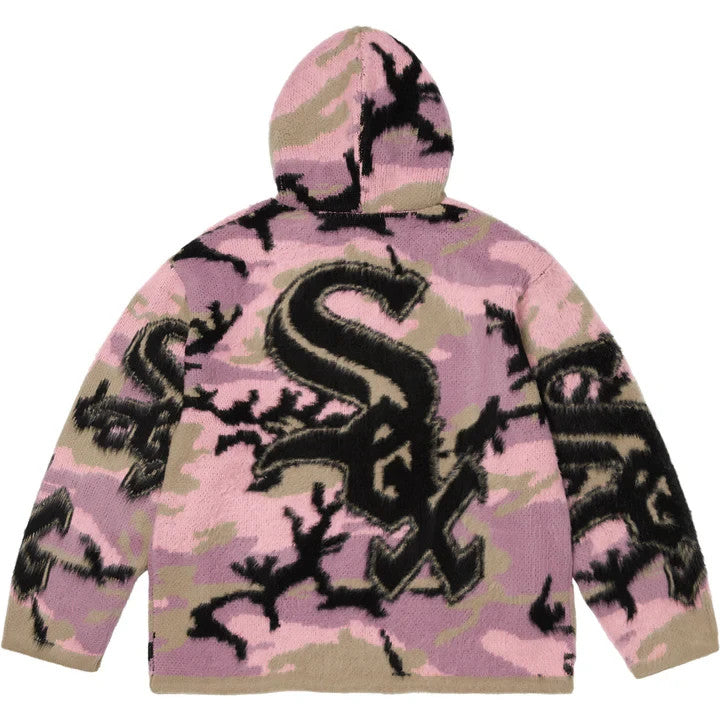Supreme Chicago White Sox Zip Up Hooded Sweater Pink Camo