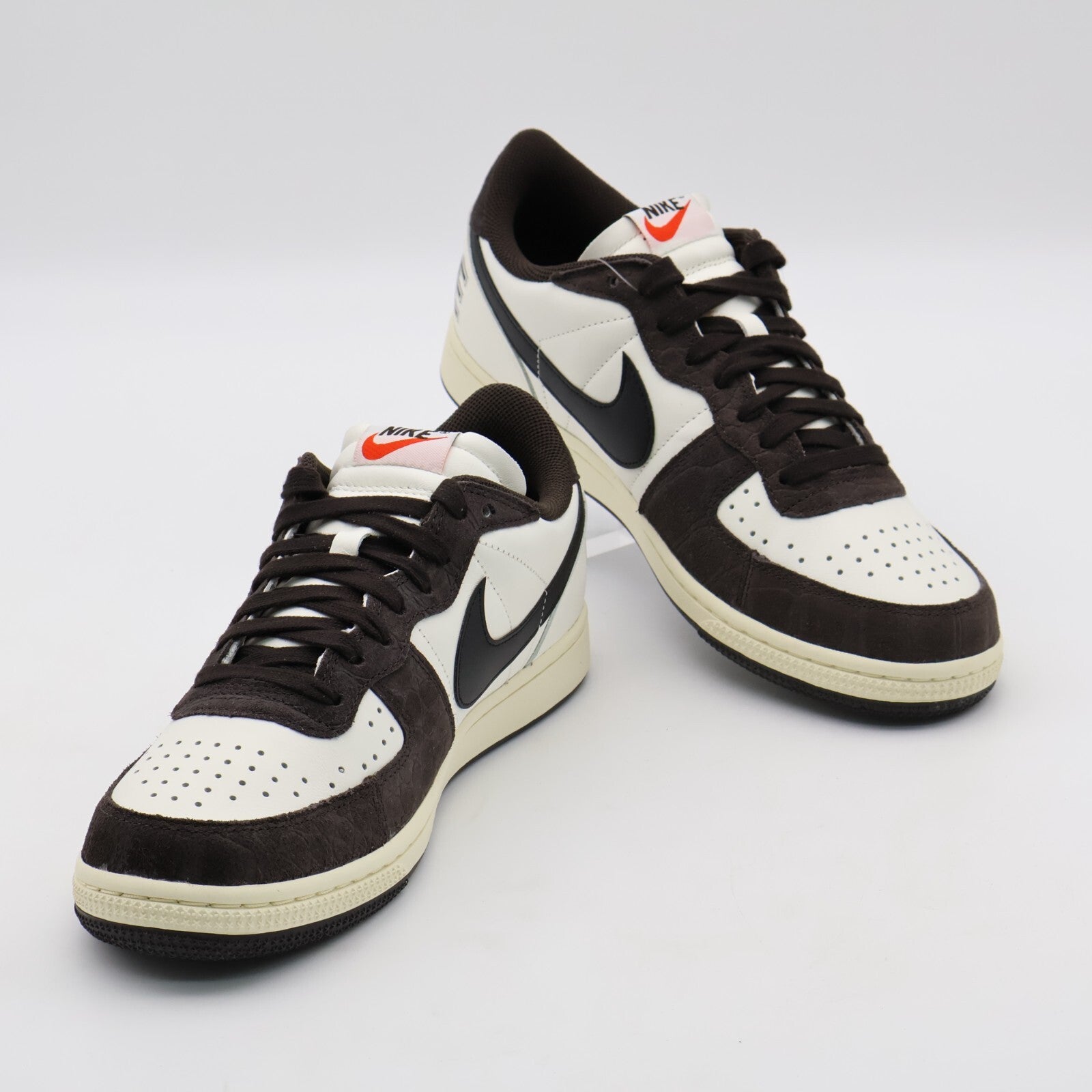 FN7815-200 Nike Terminator Low Croc Velvet Brown Black Sail Coconut Milk (Men's)