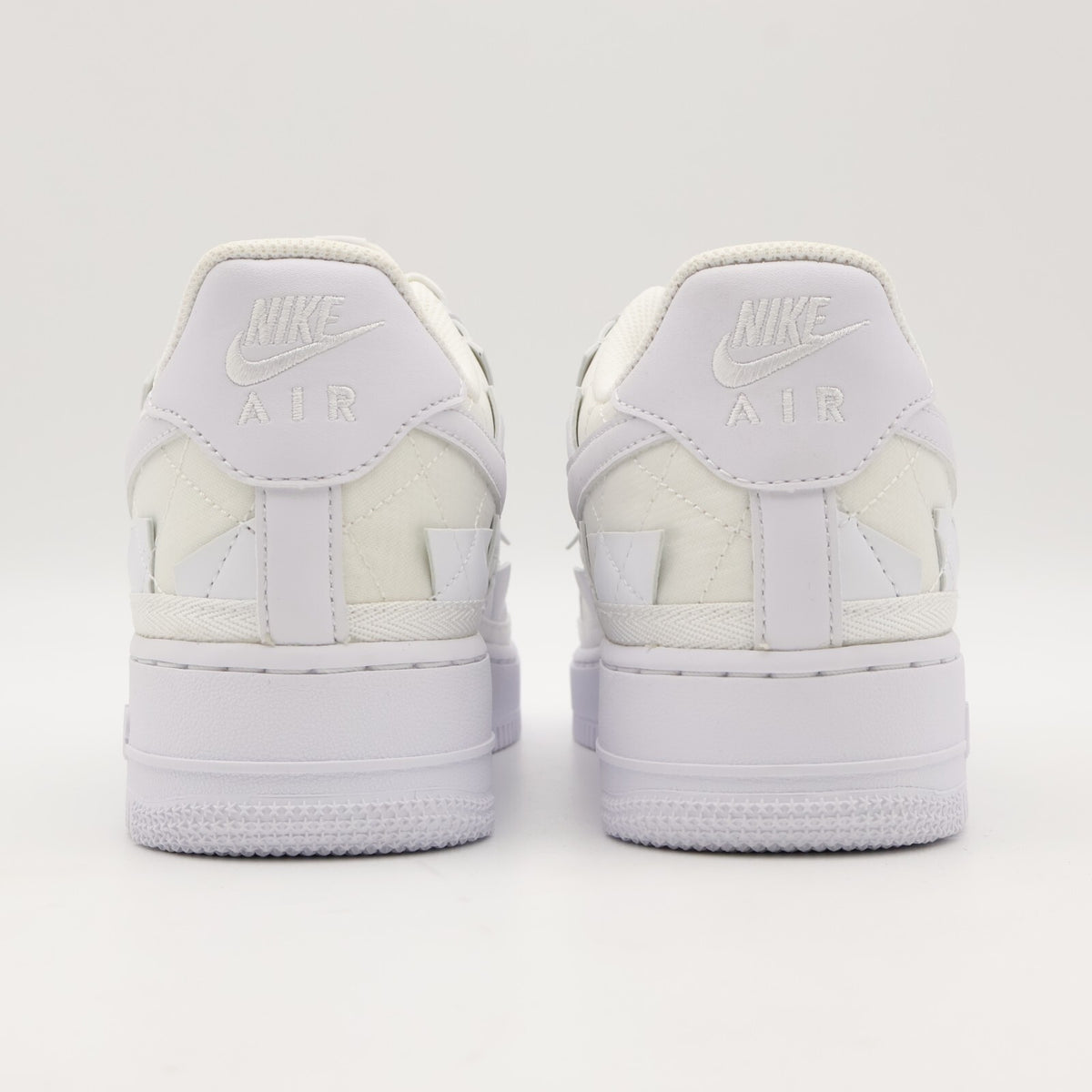 DZ3674-100 Nike Air Force 1 Low Billie Eilish Triple White Off Patch Work Mosaic