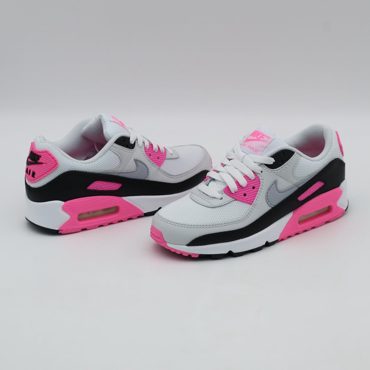 IM4613-100 Nike Air Max 90 OG White Pink Glow Black Wolf Grey (Women's)