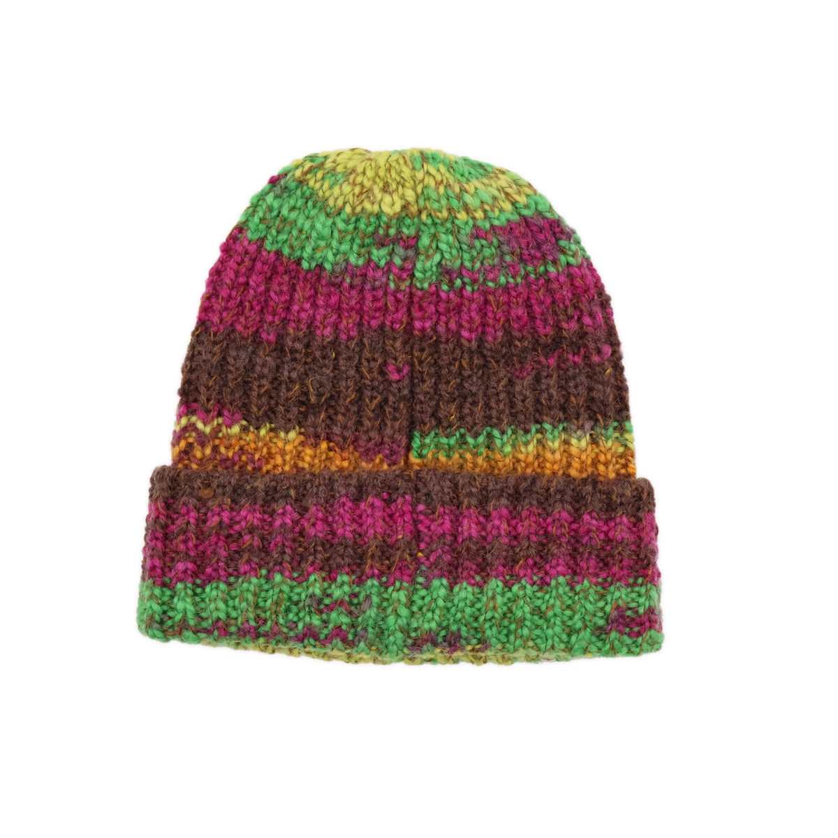 Supreme Space Dye Stripe Beanie Brown