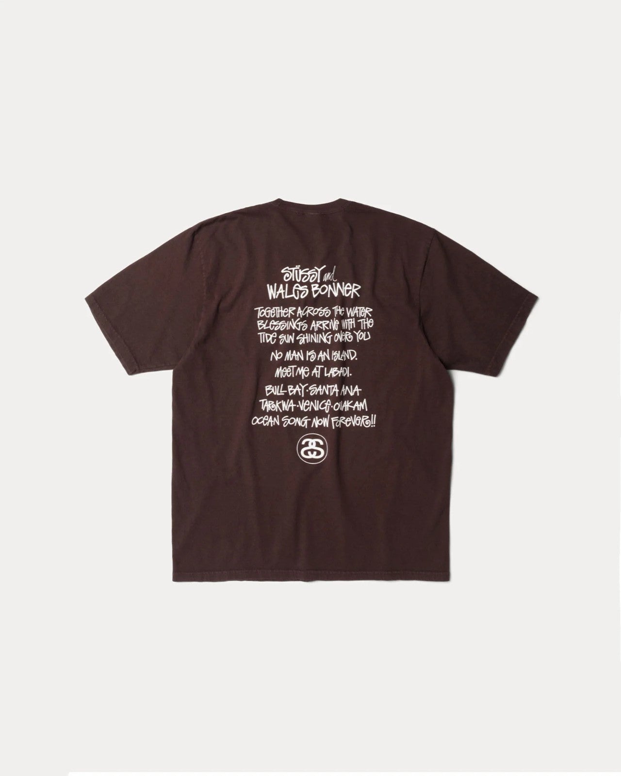 Stussy Wales Bonner Ocean Song Tee Brown