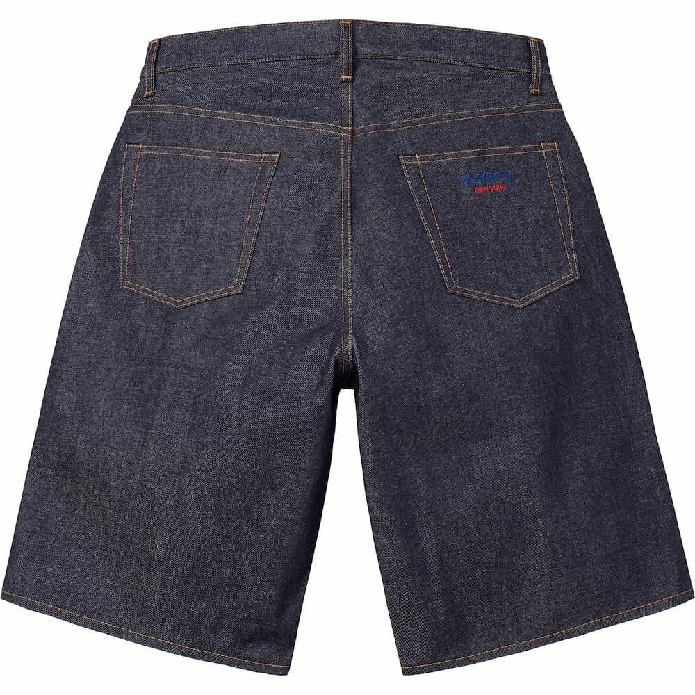 Supreme Baggy Selvedge Denim Short (26SS) Rigid Indigo