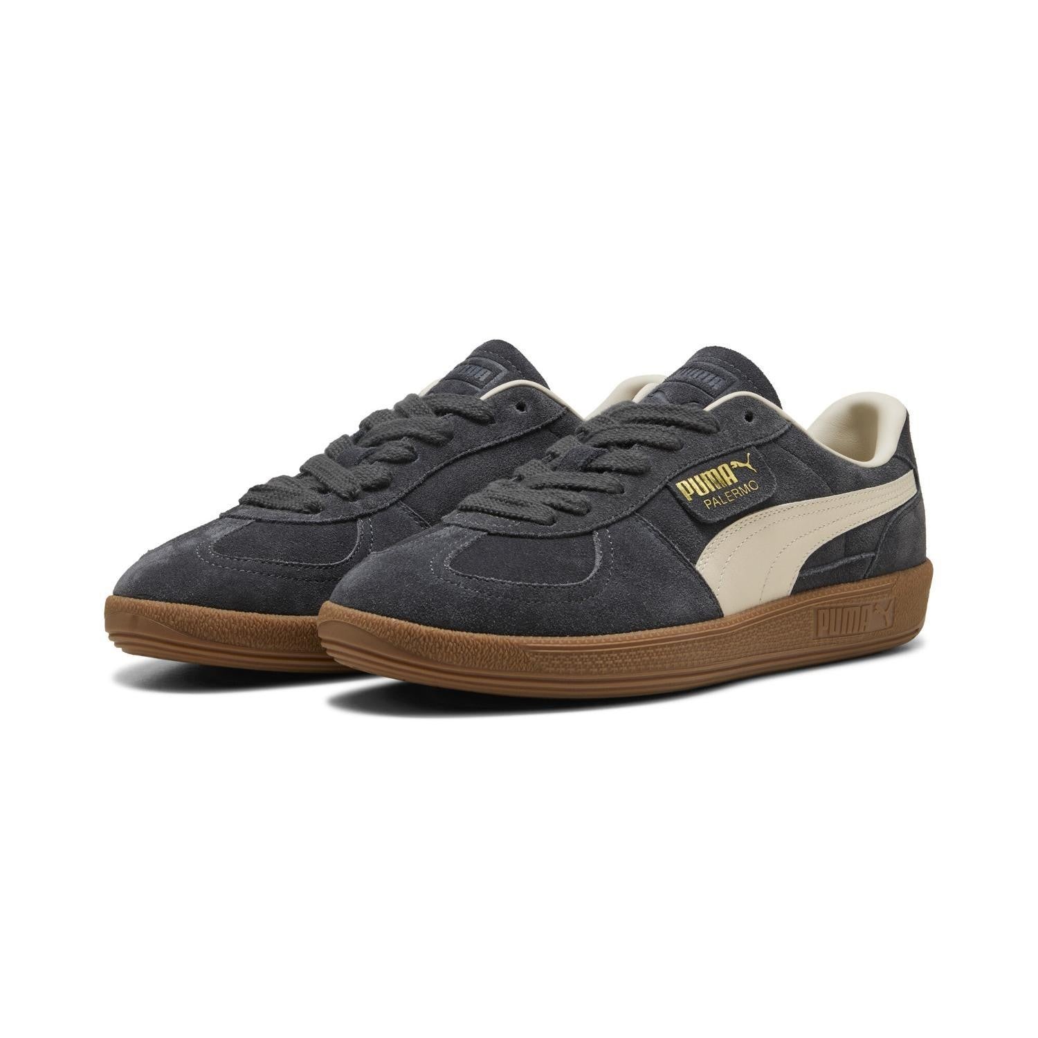 396463-81 Puma Palermo Dusky Gray Alpine Snow (Men's)
