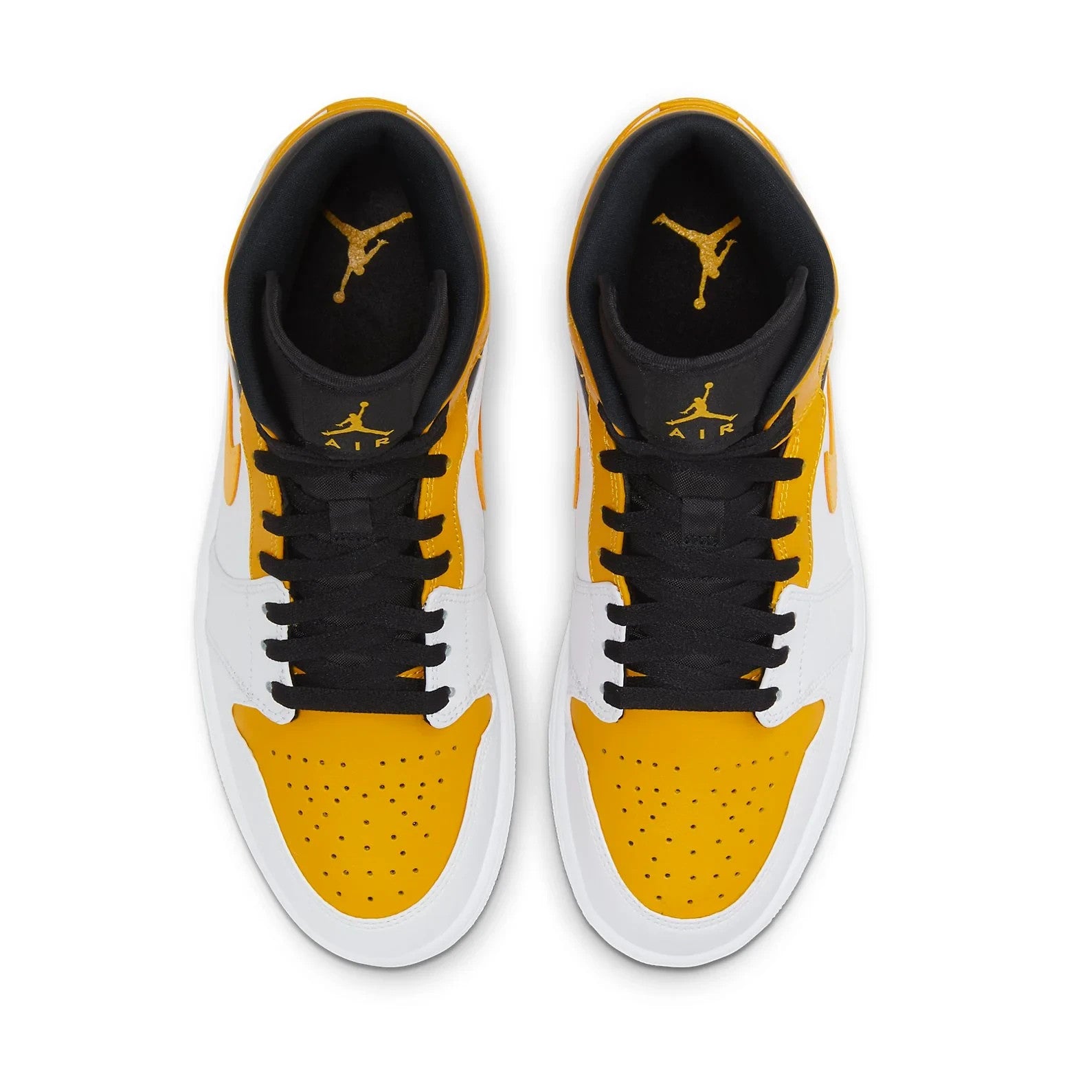 554724-170 Nike Air Jordan 1 Mid University Gold (Men's)