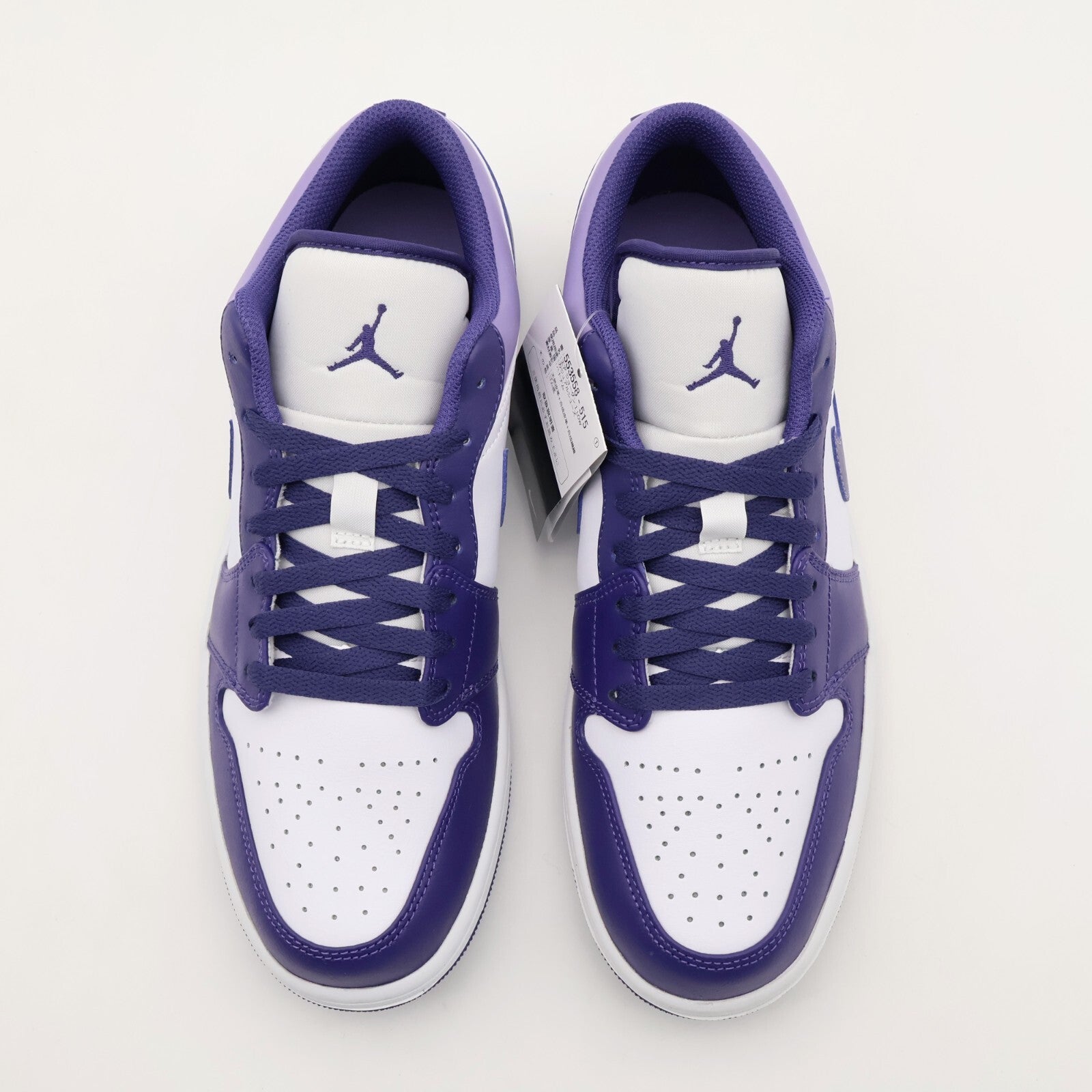 553558-515 Nike Air Jordan 1 Low Sky J Purple White Light Blueberry (Men's)