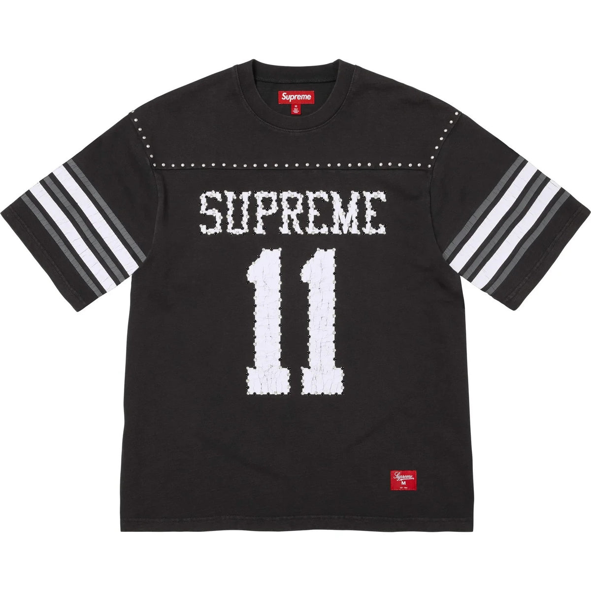 Supreme Studded S/S Football Top Black